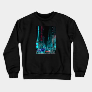 Car City Neon Synthwave Crewneck Sweatshirt